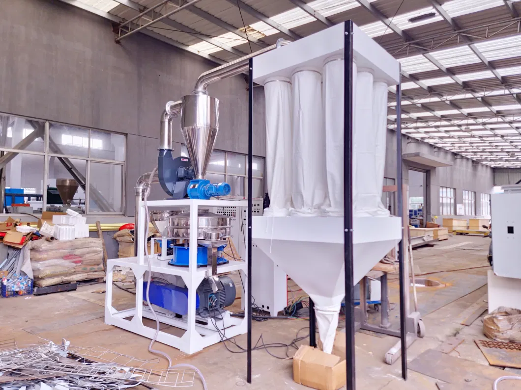 Waste Plastic Recycling PP PE PVC Pet ABS Used Film Pipe Profile Pellet Granules Scraps Powder Milling Miller Grinding Grinder Disc Pulverizer Machine