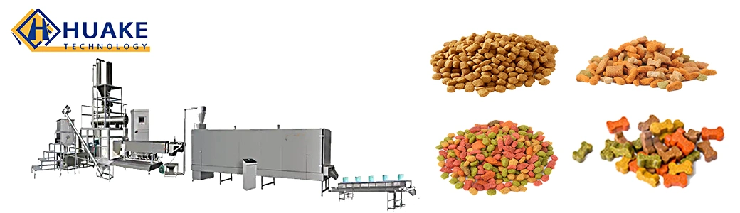 Animal Pellet Food Equipment Pet Cat Dog Food Machine Floating Fish Feed Twin Screw Extruder Machinery Plant