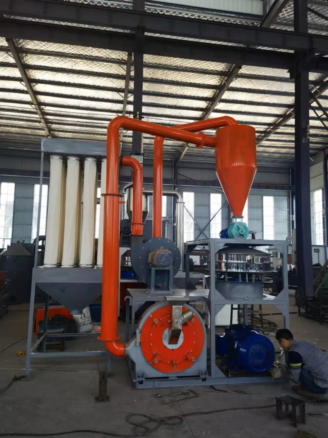 Industry PVC Flakes Pellets Pulverizing Machine Hard PE Milling Machine