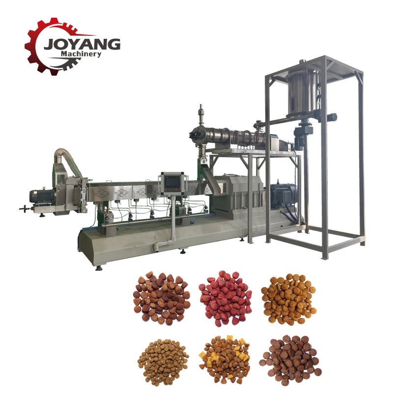 Automatic Dry Dog Food Making Machine Pet Cat Fish Pellet Feed Extruders Plant