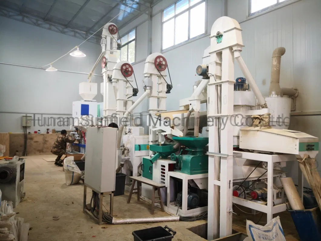 20 Ton Per Day Combined Rice Mill Machine 10 Ton Per Day Rice Processing Machine 1t Per Hour Complete Rice Milling Machine