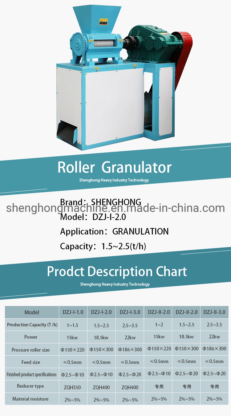 Chemical Mineral Powder Double Roller Press NPK Compound Fertilizer Granulator Machine Price