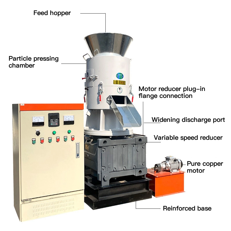 Biomass Granulator Straw Rice Husk Pelletizer Wood Pellet Mill Machine
