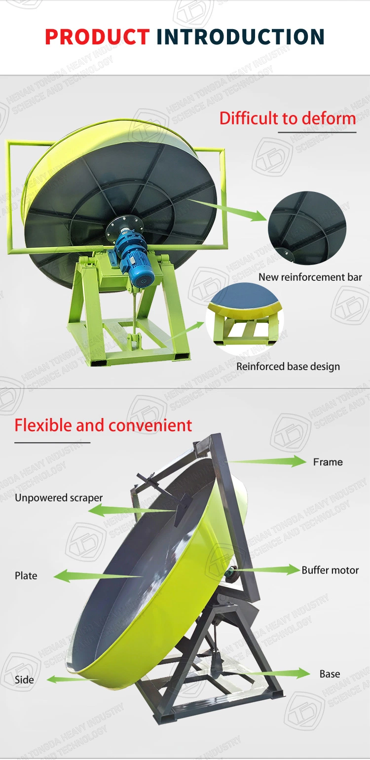 China Disc Granulator Machine Pan Pellet Feed Making Machine for Fertilizer Making