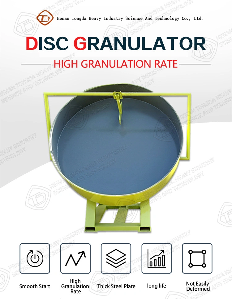 China Disc Granulator Machine Pan Pellet Feed Making Machine for Fertilizer Making
