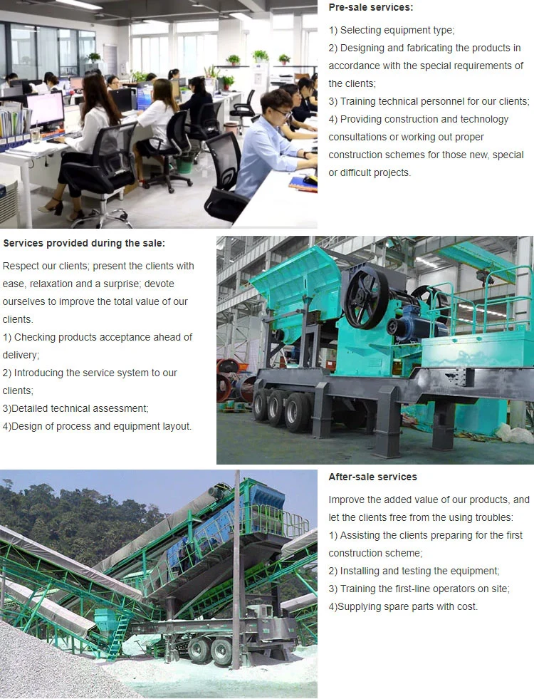Rock Stone Mobile Heavy Duty Impact Toothed Roller Spring Compound Cone Hammer Jaw Crusher Crushing Machine Plant