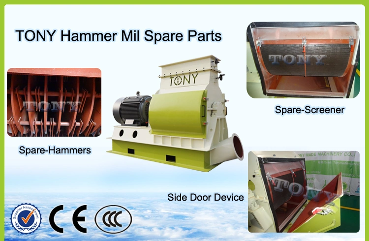 Tony Wood Straw Hammer Mill Used for Pellet Production Line