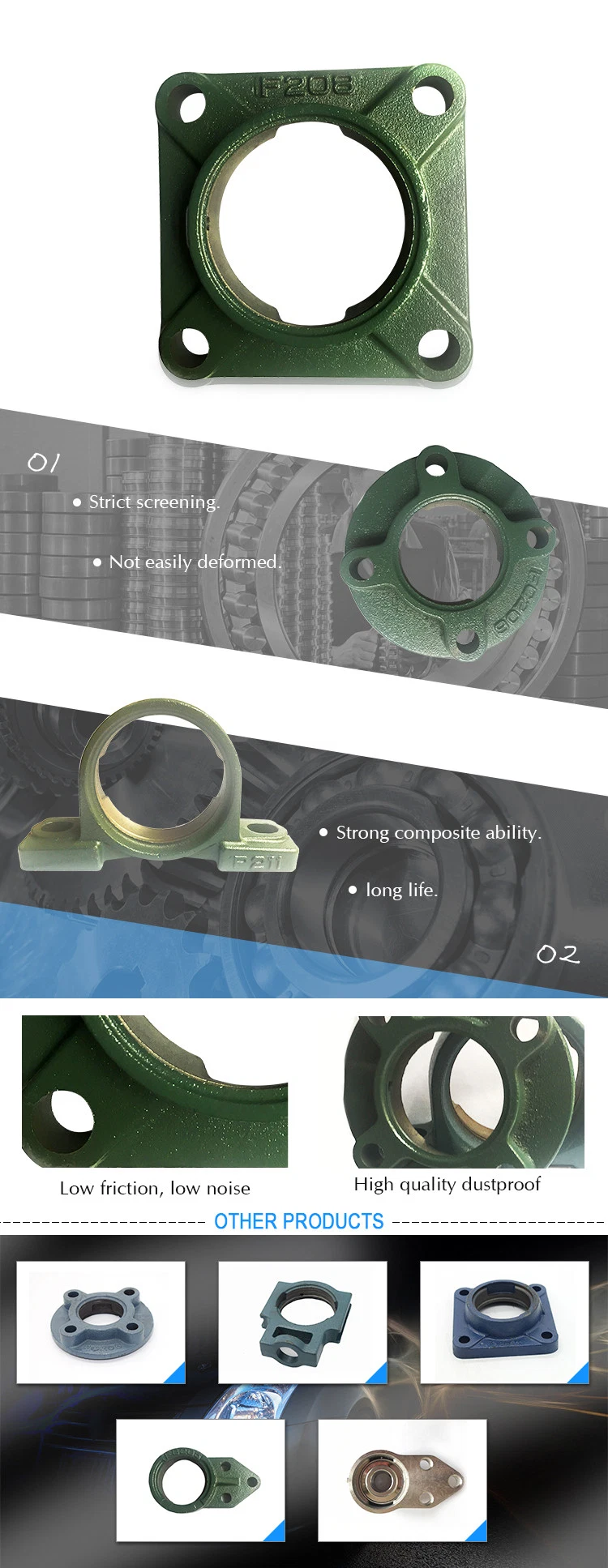 FL210 Two Bolt Pillow Block Bearing in Large Stock