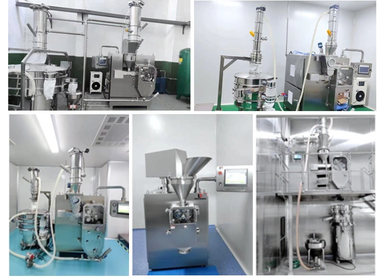 Medicinal Powder Double Roller Hydraulic Compacting Dry Granulation Press Compacting Granulator