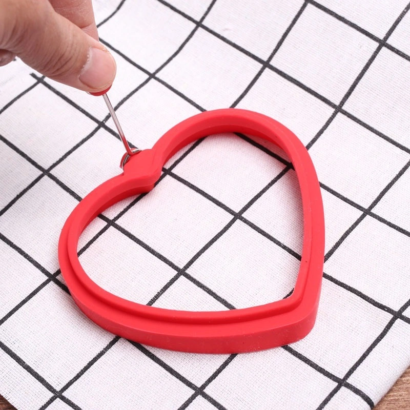 Silicone Omelet Non Stick Egg Rings Pancake Mold Round and Heart Cooking for Frying Pan, Baking Cooking Mold Ring Bl17166