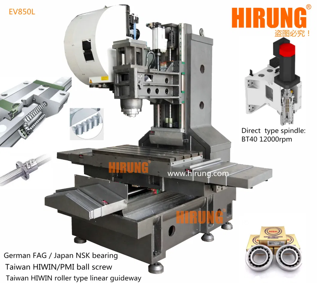 China Hot Sale CNC Vertical Milling Machine, CNC Machining Center (EV850L)