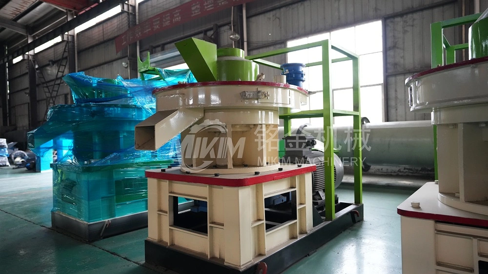 Sawdust Burning Pellet Equipment Automatic Commercial Ring Die Wood Hay Pellet Making Machine Grass Fuel Biomass Pellets Processing Machinery