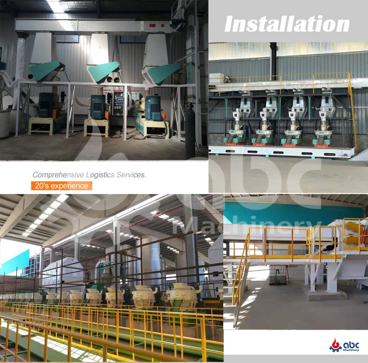2021hotsale Industrial Complete Customized Big Straw Rice Husk Biomass Sawdust Wood Pellet Plant for Large Scale Wooden Log Chips Fuel Pelletizing Production