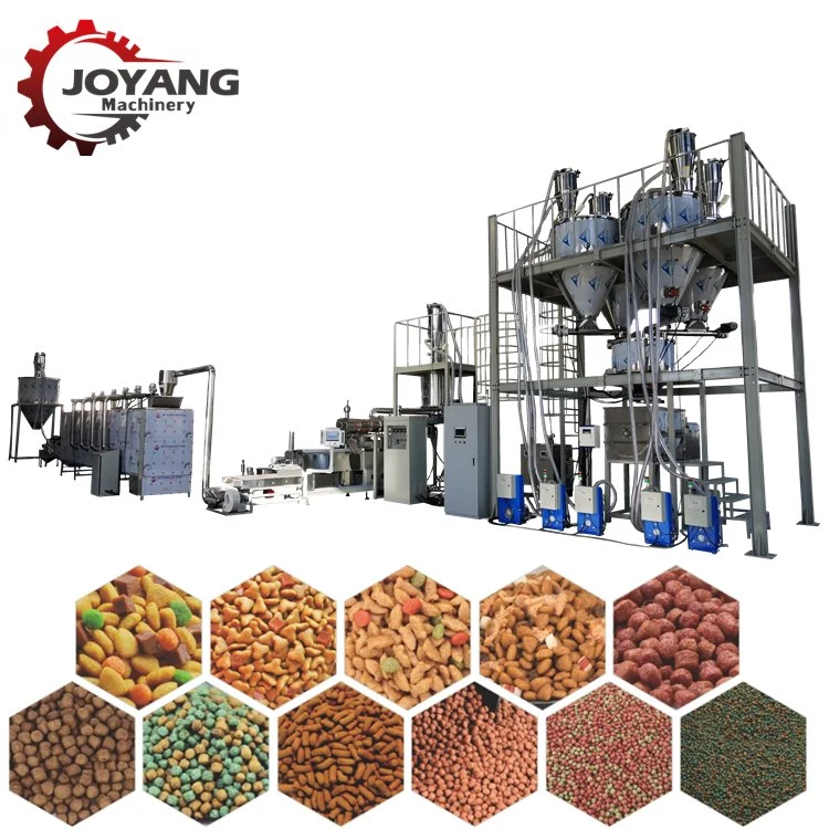 Automatic Dry Dog Food Making Machine Pet Cat Fish Pellet Feed Extruders Plant