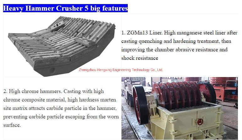 High Efficiency Limestone Crusher Heavy Hammer Crusher Manufacturer Wholesale Price