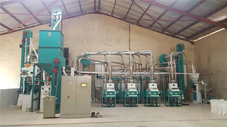 Rice Grinding Machine Roller Plant Milling Maize/Corn Flour Mill Machinery