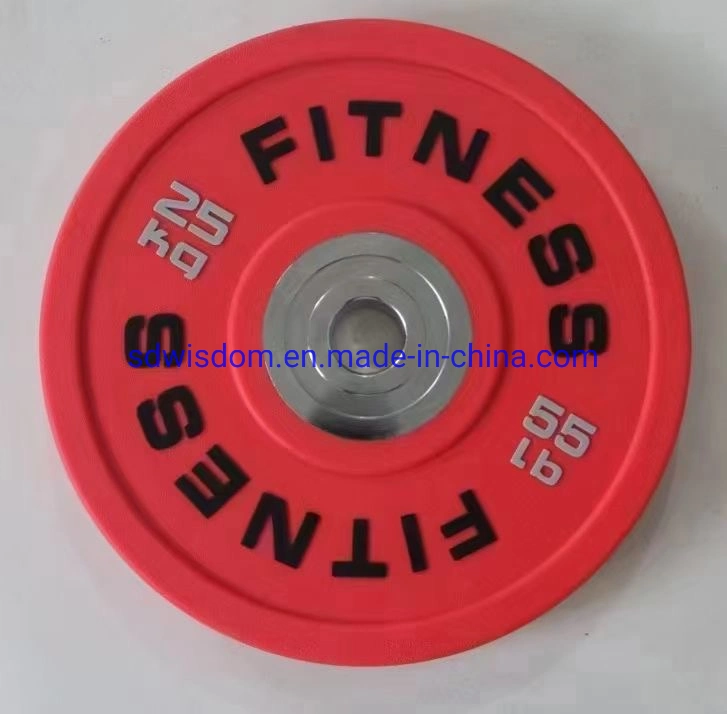 Wisdom Gym Equipment Accessories Weight Rubber Bumper Plates / Barbell Plates