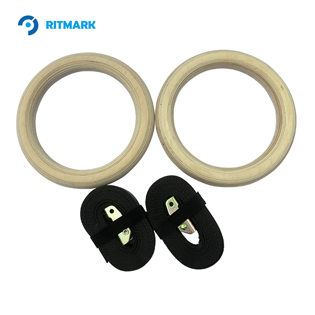 Endurance-Building Wooden Gym Rings for Improved Stamina