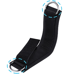 Neoprene Adjustable Fitness Ankle Strap with D-Ring for Cable Machine Exercises