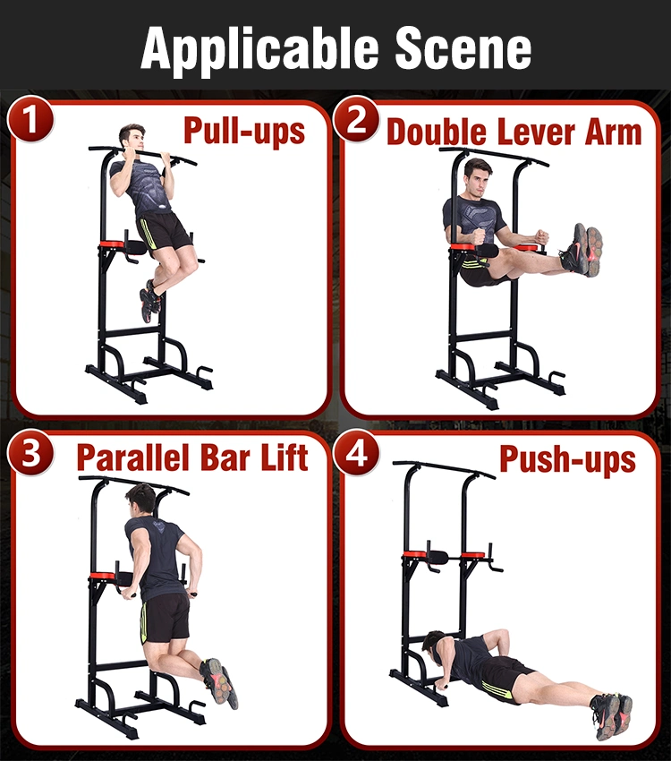 Multifunctional Wall Mounted Pull up Bar Eavy Duty Adjustable Height Upper Body Equipment for Home Gym for Tricep Set Chin up Station DIP Station Power Tower