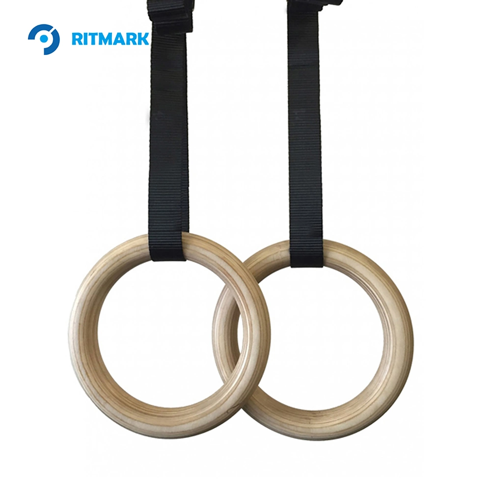 Endurance-Building Wooden Gym Rings for Improved Stamina