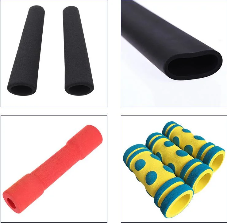 Custom NBR Rubber Grip EVA Foam Grip Handle Cover Sponge Hollow Tube for Fitness Exerciser Mobile Phone Holder