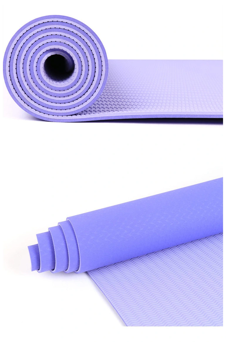 Exercise Gymnastics Anti Slip Eco Friendly Two Sided Waterproof TPE Yoga Mat