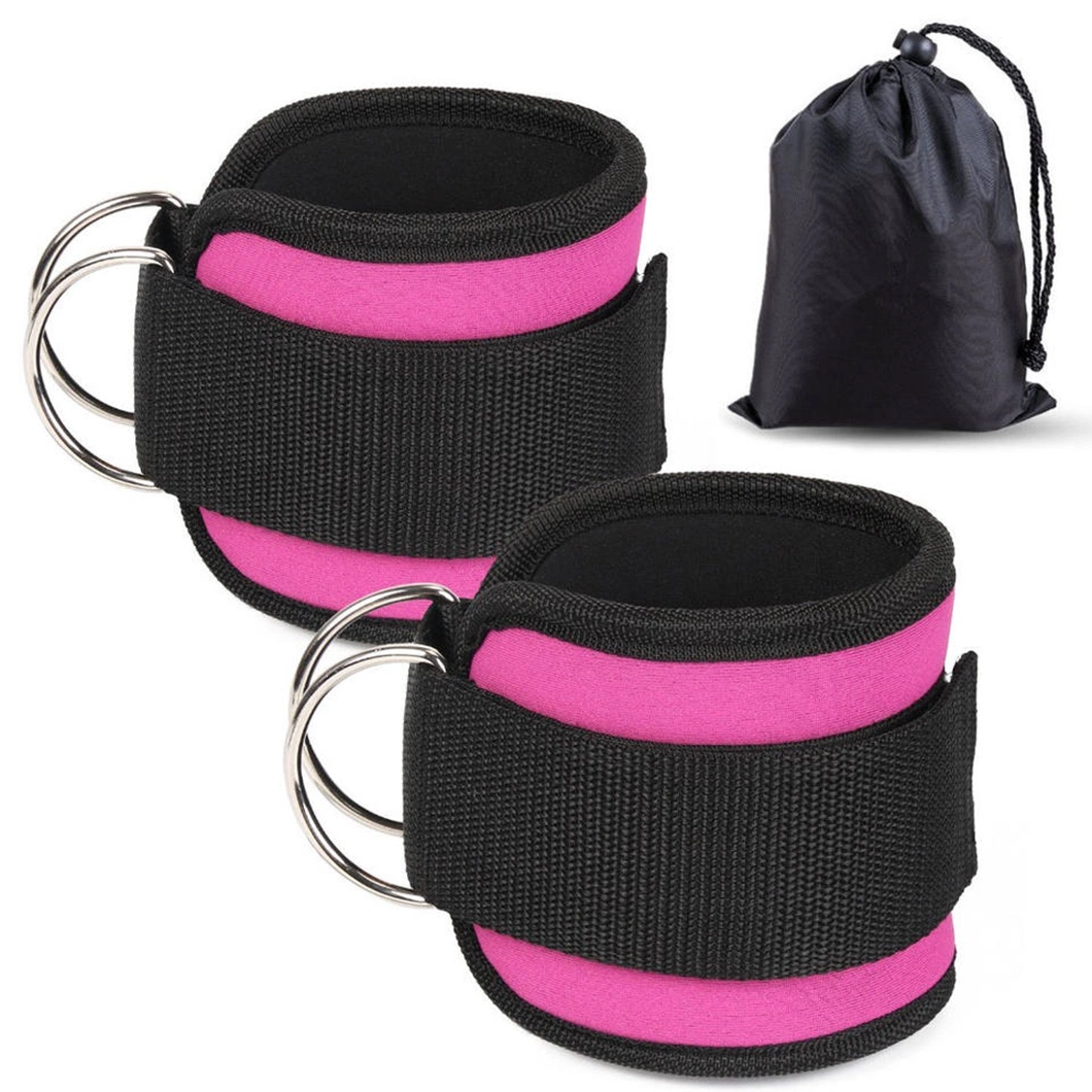 New High Quality Weight Lifting Padded Anklet Cuff Gym Straps Available Custom Ankle Straps