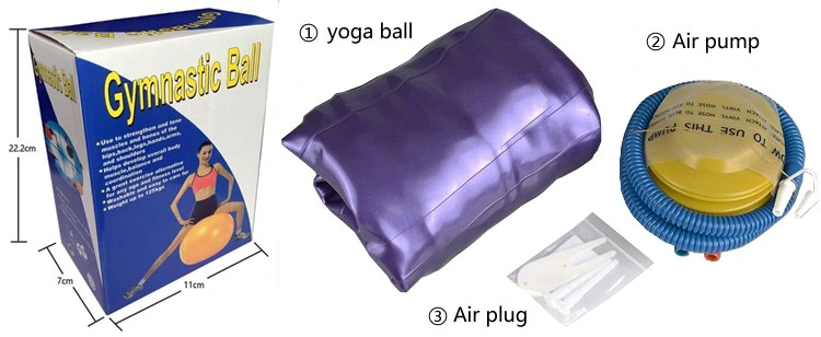 Fashion Fitness Gym Printing Gym 3*6*9 PVC Foam Yoga Ball