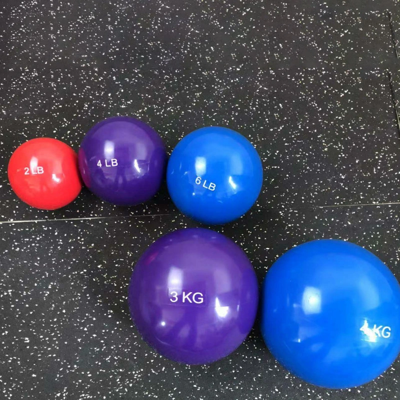 High Quality PVC Sand Filled Yoga Pilates Toning Ball Swiss Ball Anti Burst Sands Ball