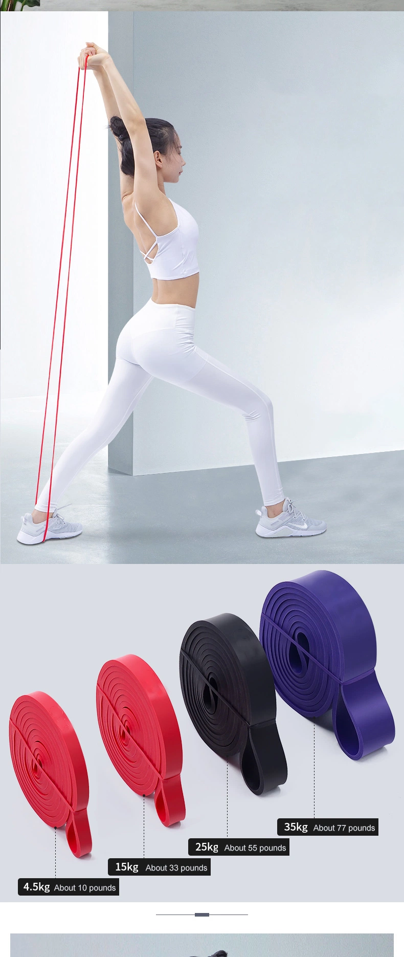 Workout Pull up Assist Exercise Fitness Elastic Band Gym Latex Rubber Resistance Stretching Band Exercise Band