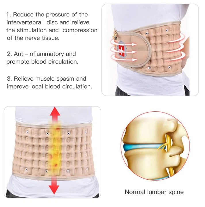 Adjustable Working Waist Back Brace Spinal Decompression Table Lumbar Support Belt