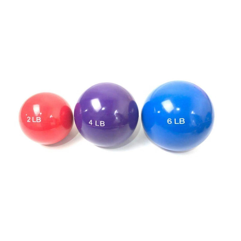 High Quality PVC Sand Filled Yoga Pilates Toning Ball Swiss Ball Anti Burst Sands Ball