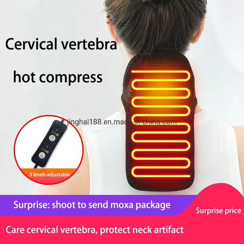 New 5V Electric Heating Neck Wrap, Adjustable Neck Heating Pad for Headache Stiff Neck Pain Relief and Warmer