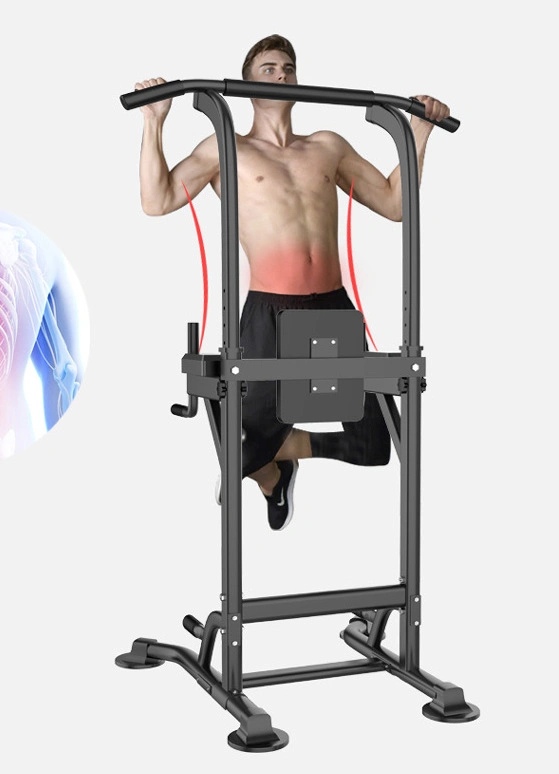 Adjustable Height Power Tower Pull up Bar Standing Gym Sports