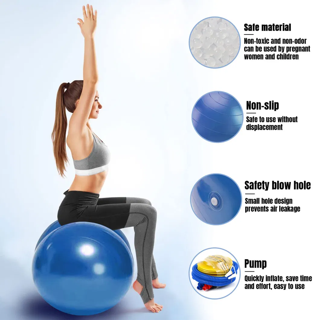 PVC Peanut Ball Exercise Pilates Yoga Balance Ball Fitness Training Inflatable Ball