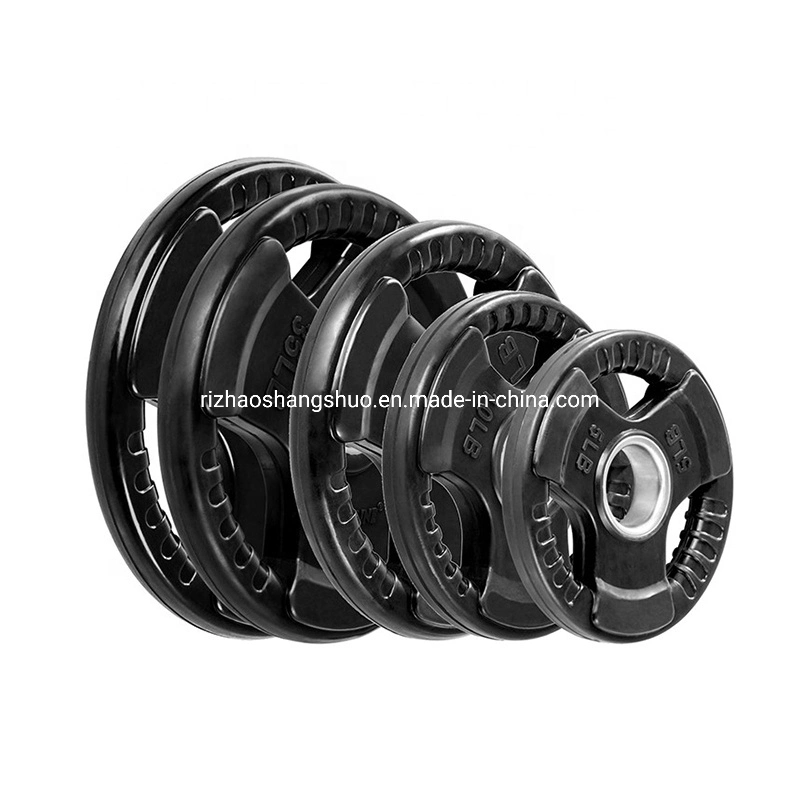 Wholesale 2 Inch Weight Plates for Weightlifting and Strength Training Cheap Gym Cast Iron Rubber Bumper 20kg Weight Plates