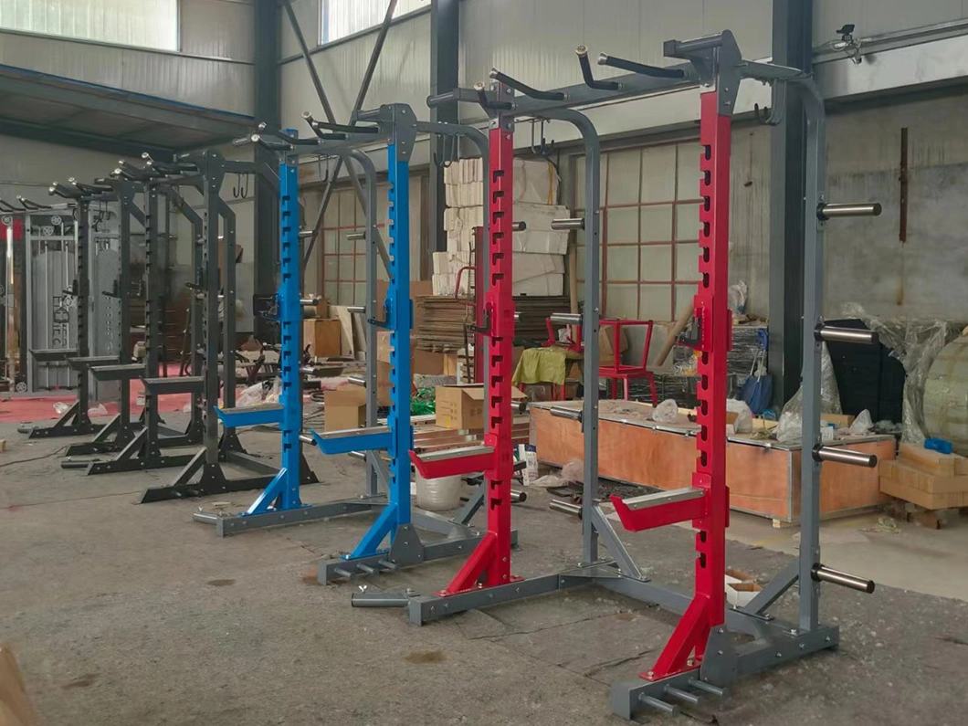 Squat Rack with Optional Lat Pull-Down Attachment Strength Training Gym Equipment