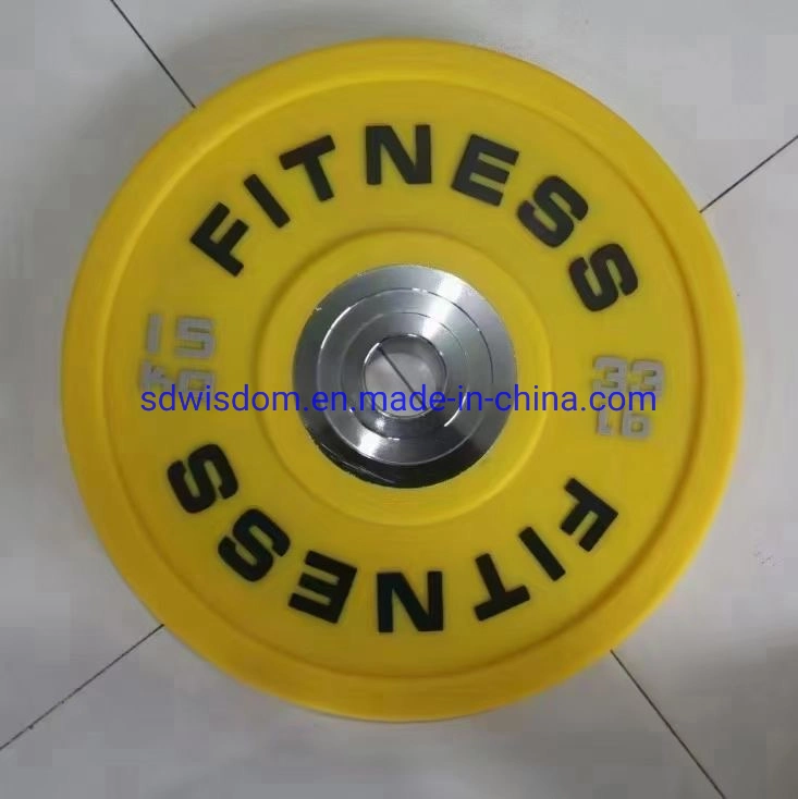 Wisdom Gym Equipment Accessories Weight Rubber Bumper Plates / Barbell Plates