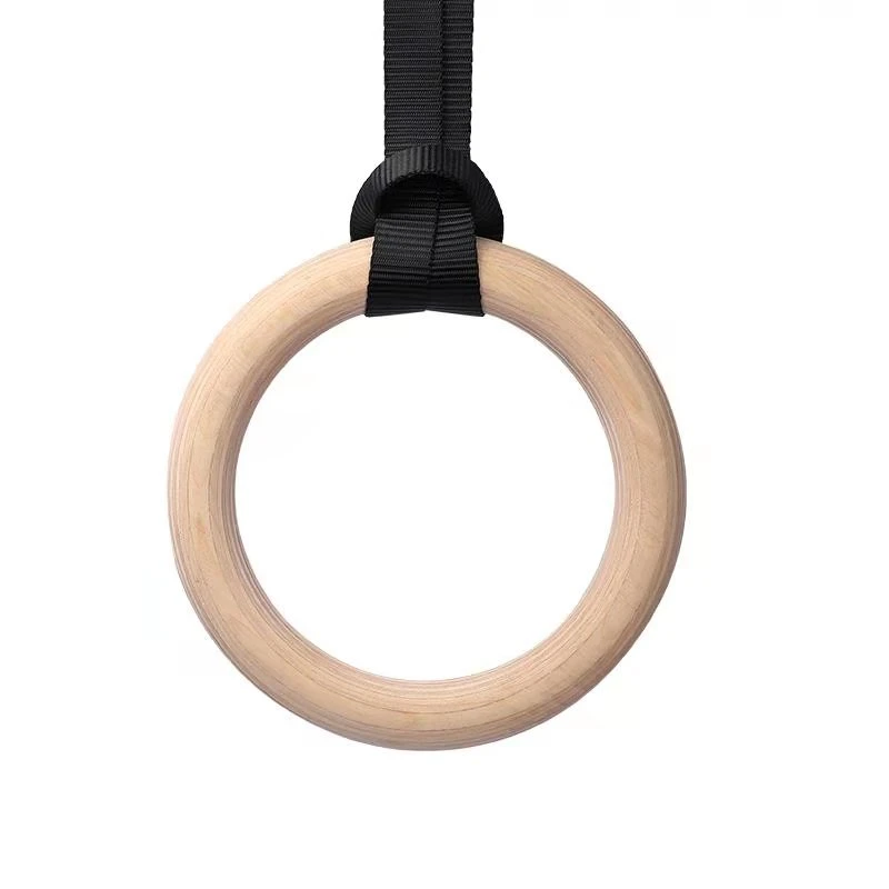 28mm 32mm Numbered Custom Fitness Wood Gymnastic Rings