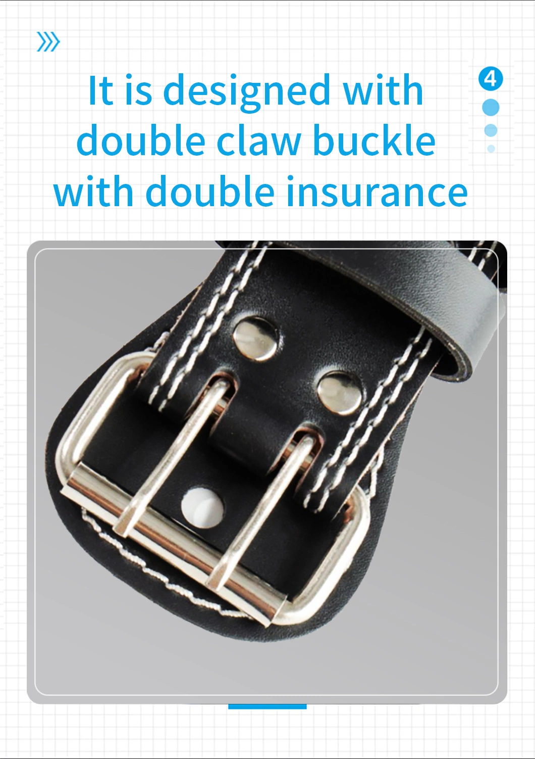 Custom Logo Back Protective Adjustable Leather Weight Lifting Belt