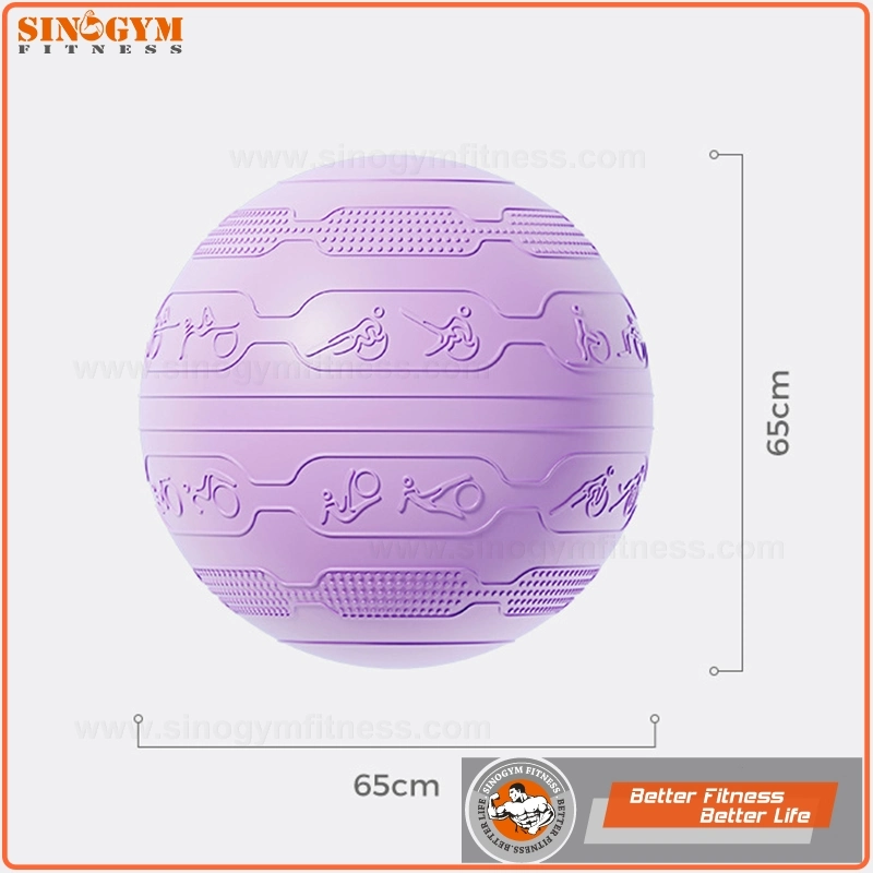 Durable Anti-Burst and Slip Resistant Yoga Pilates Exercise Ball