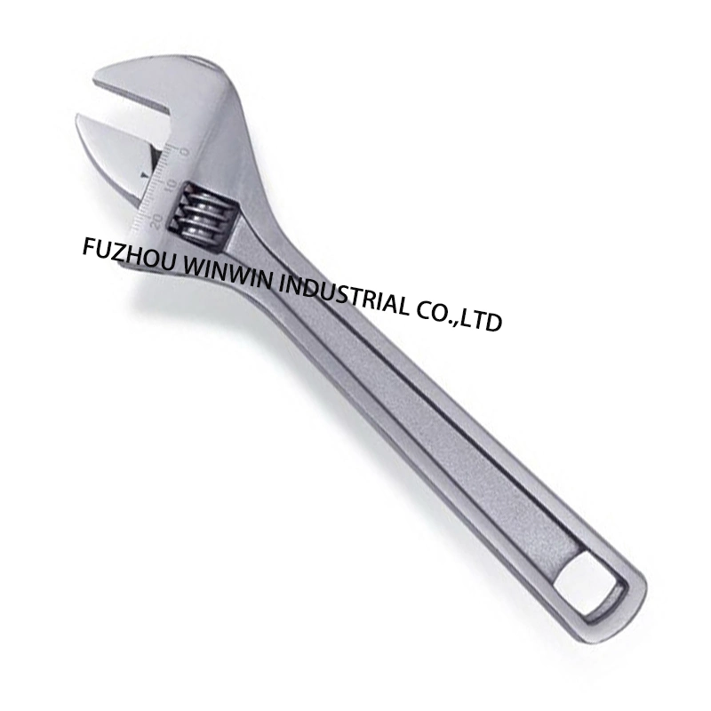 Bi-Color Grip Adjustable Wrench with Hexagonal Hole and Ring Spanner Hole (WW-TQ02)