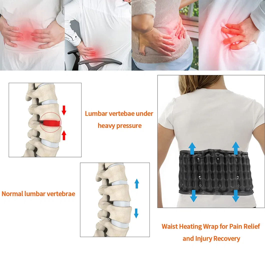 Adjustable Working Waist Back Brace Spinal Decompression Table Lumbar Support Belt