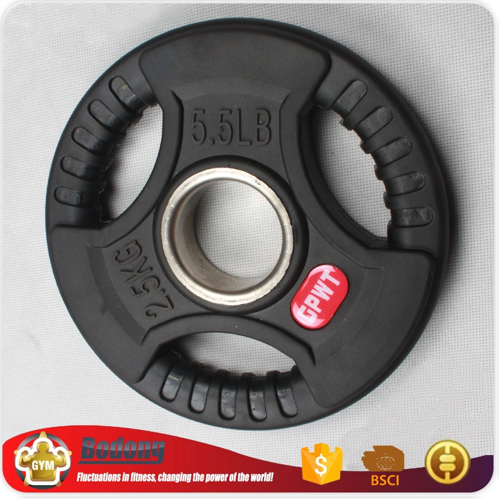 Fitness Equipment Gym Lifting Power Training Manufacture Customizable Three Hole Hand Grip Barbell Weight Plates Barbell Plates