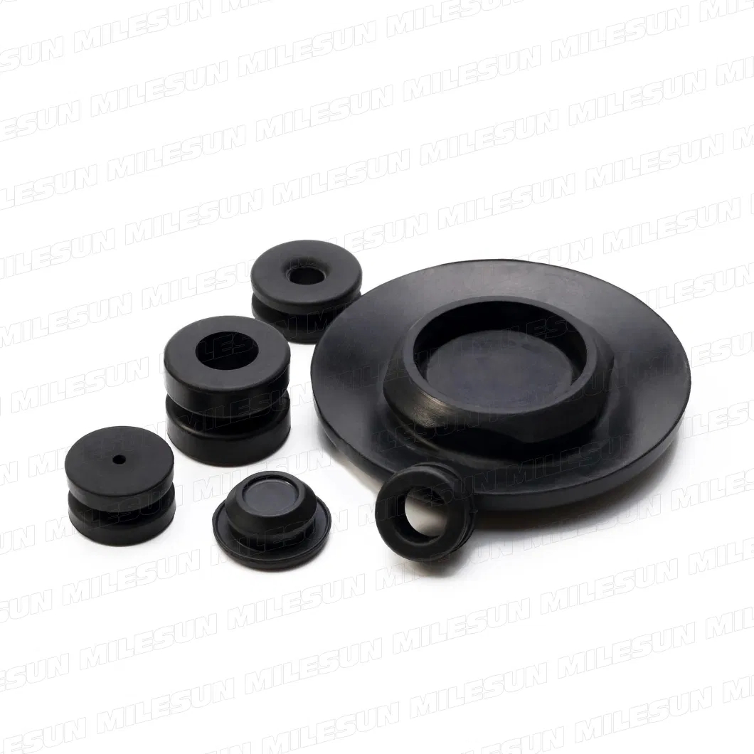 Custom Recessed Rubber Bumper with Metal Plate/Screw Metal Reinforcement Rubber Bumper Feet Silicone Damper Buffers