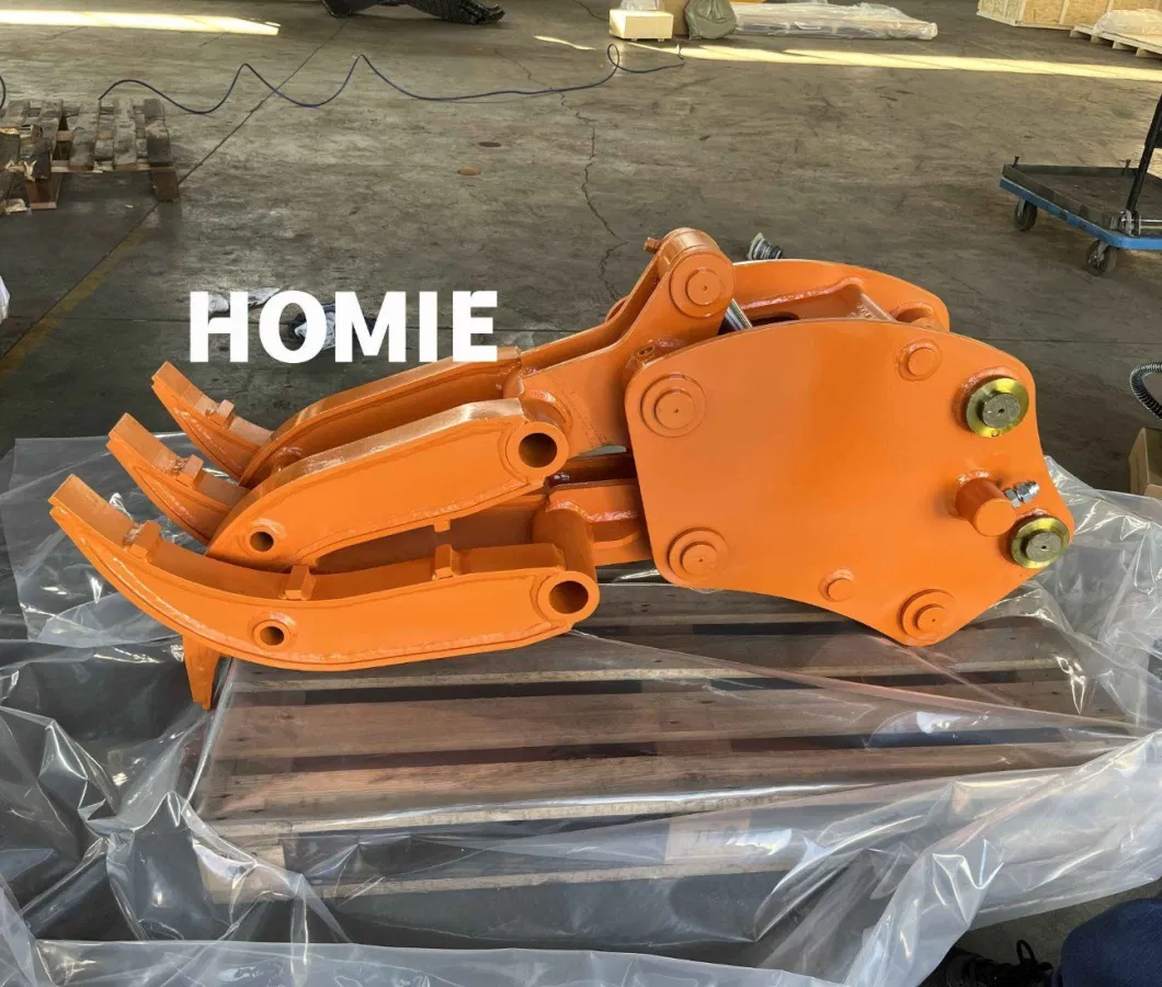 Hot Sale Mini Excavator Attachments Hydraulic Grapple for Stone Waste Material