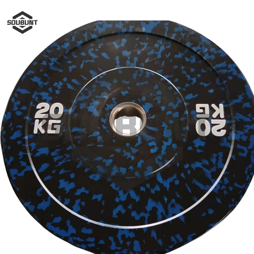 Colorful Camo Rubber Bumper Weight Plates