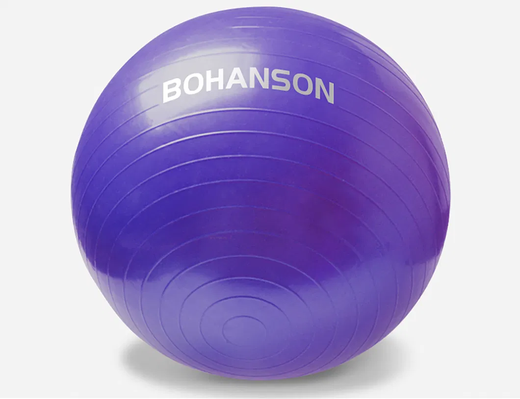 Custom Logo Anti Burst Big Core Pilates Wholesale 45cm 55cm 65cm 75cm PVC Yoga Ball