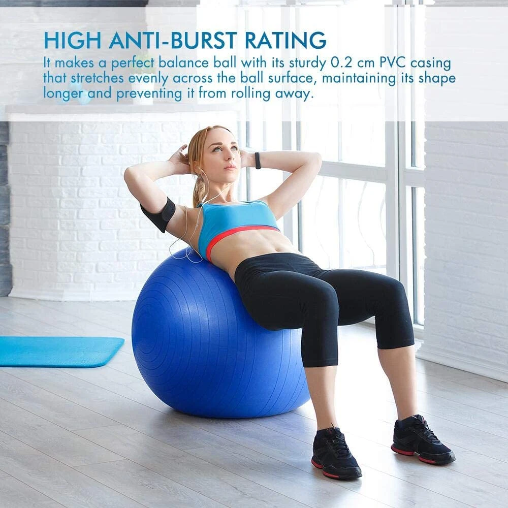 Yoga Ball Exercises Yoga Ball Workout with 55cm 65cm 75cm